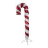 Kurt S. Adler 4-Foot Unlit Red and White Tinsel Candy Cane view 3