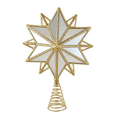 13.5-Inch Acrylic Gold Star Tree Topper