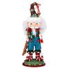 15-Inch Hollywood Elf with Teddy Bear Nutcracker view 1