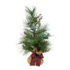 24-Inch Berries and Plaid Ribbon Green Tree view 1
