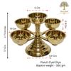 Bhimonee Decor Pure Brass 5-Faced Panchadeep Bhadradeepam | Akhand Jyothi Diya for Pooja & Home Temple (1.75 Inches, Pack of 1) view 2