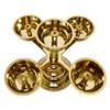 Bhimonee Decor Pure Brass 5-Faced Panchadeep Bhadradeepam | Akhand Jyothi Diya for Pooja & Home Temple (1.75 Inches, Pack of 1) view 4