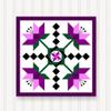 BARN Quilt Block Outdoor Square BQ104-03 | 6 Sizes | Outside Pattern | Wall Decor | Yard Art | Barn Quilt Sign | Farm Quilt Design (11.5" x 11.5" 1 Sided) view 1
