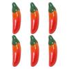 6pcs Ceramic Pepper Shaped Chopsticks Rest Holder Creative Tableware Rack for Unique Dining Decoration for Home and Restaurant Random Style view 1