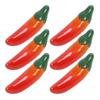 6pcs Ceramic Pepper Shaped Chopsticks Rest Holder Creative Tableware Rack for Unique Dining Decoration for Home and Restaurant Random Style view 2