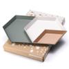 LINE+ARC Hand-Painted Metal Nesting Trays (Set of 3 ModTrays, Joshua Tree) for Mid-Century Modern Coffee Table Entryway Stacking Geometric Trinket Valet Catchall Vanity Jewelry Ottoman view 1