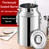5-88L Milk Can, Heavy Duty 201 Stainless Steel Milk Transport Bucket Wine Pail Bottle Dairy Pot Oil Barrel Tea Canister Tote Jug with Sealed Lid - Silver,58L view 3
