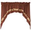 Country House Collection 34723 Burgundy Prairie Star Swag, 36-inch view 1