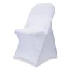 Babenest Spandex Folding Chair Covers - 50 PCS Upgraded Universal Stretch Washable Fitted Chair Slipcovers Protector for Wedding, Holidays, Banquet, Party, Celebration (White) view 1