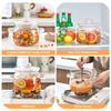 3 Quart Simmer Pot, Potpourri,Heat-Resistant Borosilicate Glass Pot for Cooking on Stove with Lid,Glass Saucepan Cookware for Pasta, Baby Food & Milk,Microwave,and Dishwasher Safe view 3