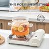 3 Quart Simmer Pot, Potpourri,Heat-Resistant Borosilicate Glass Pot for Cooking on Stove with Lid,Glass Saucepan Cookware for Pasta, Baby Food & Milk,Microwave,and Dishwasher Safe view 4