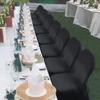 Babenest Spandex Folding Chair Covers - 50 PCS Halloween Upgraded Universal Stretch Washable Fitted Chair Slipcovers Protector for Wedding, Holidays, Banquet, Party, Celebration (Black) view 3