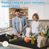 AECHY Silicone Mats for Kitchen Counter 47"x23.6"x0.08, Largest Heat Resistant Mat Shipped Rolled Up Kitchen Island Silicone Countertop Protector Mat Nonslip Extra Large Counter Mat, Black view 3
