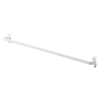 Yamazaki 5619 Indoor Clothes Drying Hanger Bar, White, Approx. W 26.6 x D 2.2 x H 2.8 - 2.8 inches (67.5 x 5.5 x 5 - 7 cm), Includes Screws, Tower, Hanging on the Cabin and Screws, Laundry Drying