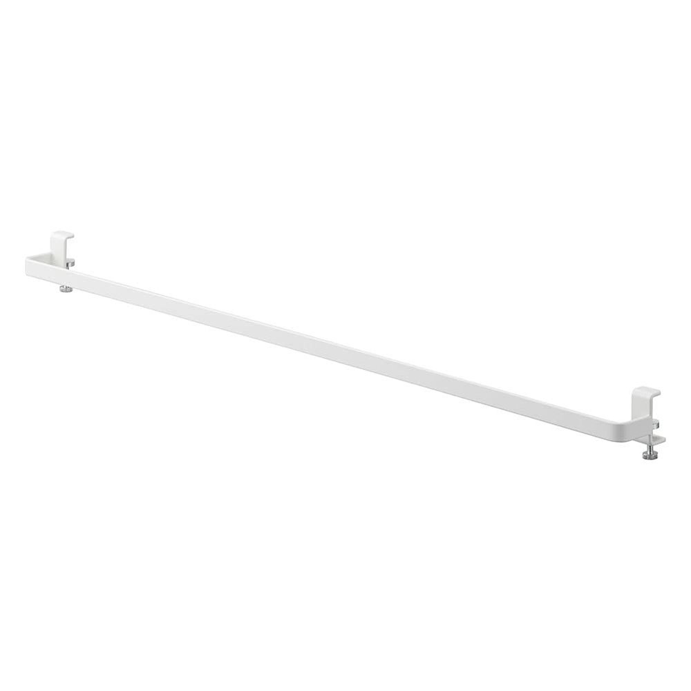 Yamazaki 5619 Indoor Clothes Drying Hanger Bar, White, Approx. W 26.6 x D 2.2 x H 2.8 - 2.8 inches (67.5 x 5.5 x 5 - 7 cm), Includes Screws, Tower, Hanging on the Cabin and Screws, Laundry Drying