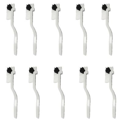 DEANREN Right Angle Kitchen Scrub Dish Brush,10 Packs Juicer Cleaning Brush,Bottle Bathroom Brush Sink Household Pot Pan Edge Corners Tile Lines Cleaning Brush with Stiff Bristles