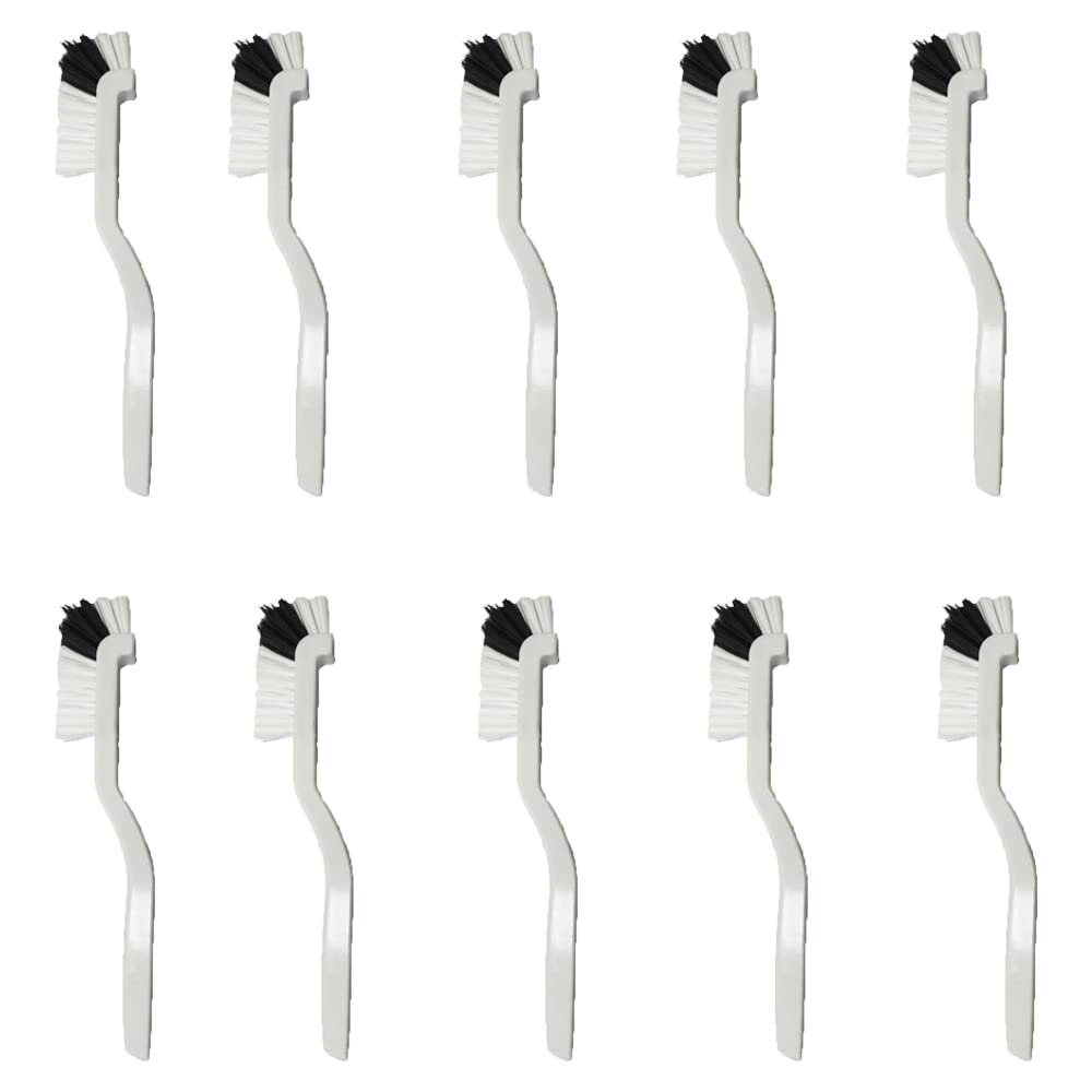 DEANREN Right Angle Kitchen Scrub Dish Brush,10 Packs Juicer Cleaning Brush,Bottle Bathroom Brush Sink Household Pot Pan Edge Corners Tile Lines Cleaning Brush with Stiff Bristles