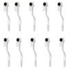 DEANREN Right Angle Kitchen Scrub Dish Brush,10 Packs Juicer Cleaning Brush,Bottle Bathroom Brush Sink Household Pot Pan Edge Corners Tile Lines Cleaning Brush with Stiff Bristles view 1
