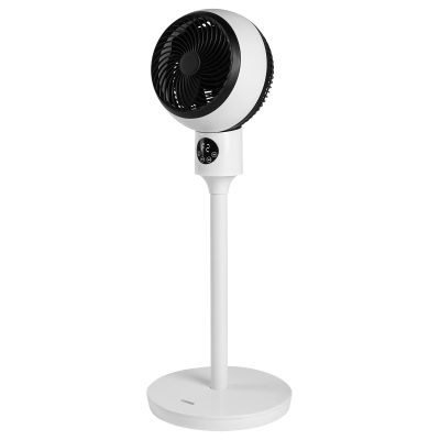 Simple Deluxe Circulating Stand Fan for Home Bedroom with Remote,Standing Fans Ocillation 70,Pedestal Fan 3 Speeds,3 Modes,15Hour Timing,LED Display,for Indoor,Bedroom and Home Office,7 Inch,White