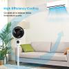 Simple Deluxe Circulating Stand Fan for Home Bedroom with Remote,Standing Fans Ocillation 70,Pedestal Fan 3 Speeds,3 Modes,15Hour Timing,LED Display,for Indoor,Bedroom and Home Office,7 Inch,White view 2