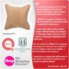 AJUVIA QiPillow - Pain Relieving Lumbar Support Throw Pillows for Couch, 18x18in Inflatable Ergonomic Back Support Square Pillow for Car, Chair and Recliner (Camel) view 2