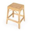 Butler Specialty Company Robias Rectangular Rattan 24.5" Counter Stool - Natural view 1