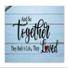 FISENAG Together They Built A Life They Loved Welcome Mats for Front Door,Family Door Mat for Home Decor, Housewarming Gifts view 1