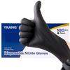 YKANG Black Disposable Nitrile Gloves, 100 PCS, Food Safe, Cooking & Cleaning Gloves (Small) view 1