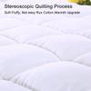 10CM Mattress Topper Twin Size Futon Mattress Pillow Top Mattress Pad Extra Thick Floor Mattress Down Alternative Fill Mattress Pad Double Single Mattress(Camel,180x200cm) view 3