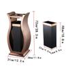 Trash Can Fashion Trash Can 12L/3.1 Gallon Garbage Can with Ashtray Free Standing Garbage Bin Hands-Free Disposal Modern Styling Indoor/Outdoor use (Color : A) view 2
