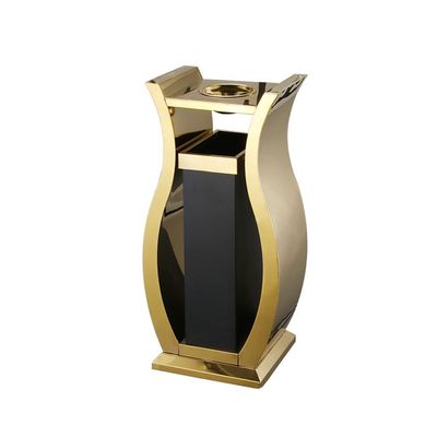 Trash Can Fashion Trash Can 12L/3.1 Gallon Garbage Can with Ashtray Free Standing Garbage Bin Hands-Free Disposal Modern Styling Indoor/Outdoor use (Color : C)