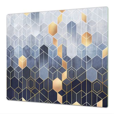 Very Big Kitchen Board Glass Cutting Board and worktop saver; MEASURES: SINGLE: 80 x 52 cm (31,5 x 20,47); DOUBLE: 40 x 52 cm (15,75 x 20,47); DD36 Textures and tiles 2 Series