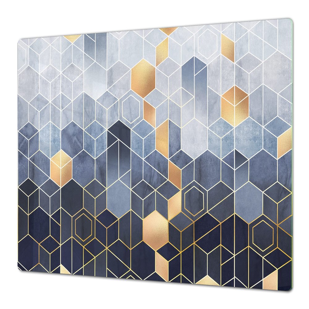 Very Big Kitchen Board Glass Cutting Board and worktop saver; MEASURES: SINGLE: 80 x 52 cm (31,5 x 20,47); DOUBLE: 40 x 52 cm (15,75 x 20,47); DD36 Textures and tiles 2 Series