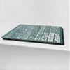 Concept Crystal HUGE Carving Board  Worktop saver  Glass Kitchen Board; MEASURES: SINGLE: 80 x 52 cm (31,5 x 20,47); DOUBLE: 40 x 52 cm (15,75 x 20,47); DD37 Vintage leaves and patterns Series view 2