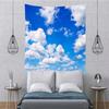 BELECO Blue Sky Tapestry Wall Hanging - White Clouds Wall Art Decor for Bedroom & Living Room view 3