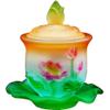 XIALON 11.5cm Buddha Lotus Water Supply Cup Glass Bowl Guanyin Holy Water Cup Buddhist Supplies view 1