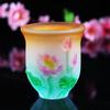 XIALON 11.5cm Buddha Lotus Water Supply Cup Glass Bowl Guanyin Holy Water Cup Buddhist Supplies view 4