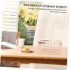 Cabilock Wire Fruit Basket Iron Storage Organizer with Handle for Desktop Decorative Vegetable Holder Lightweight Portable for Home and Picnic Use view 3