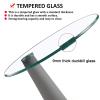 KDLKCT6 Glass Table Top 50 55 58 60 68 70 78 80 Cm Round Tempered Glass Table Top,Suitable for Home,Kitchen,Dining Room - High Temperature Resistance, Strong Hardness, Good Decoration - 9mm Thick view 2