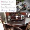 KDLKCT6 Round Tempered Glass Table Top, 50cm/55cm/58cm/60cm/68cm/70cm/78cm/80cm, Kitchen Dining Coffee Desk Cover, Polished Edge, Clear Plate Glass, Good Elasticity, Strong Hardness view 3