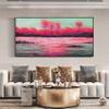 100% Hand-Painted Original Oil Painting Hand Painted Art Landscapes Valley Style Antique Oil Painting Landscape Landscape Oil Painting On Canvas 64X32Inch Unframed view 2