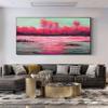 100% Hand-Painted Original Oil Painting Hand Painted Art Landscapes Valley Style Antique Oil Painting Landscape Landscape Oil Painting On Canvas 64X32Inch Unframed view 4
