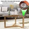 KDLKCT6 Glass Table Top 50 55 58 60 68 70 78 80 Cm Round Tempered Glass Table Top,Suitable for Home,Kitchen,Dining Room - High Temperature Resistance, Strong Hardness, Good Decoration - 9mm Thick view 4