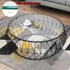 KDLKCT6 Tempered Glass Table Top 16 to 32 Inch 1/3" Thick, Round Clear Plate Glass, Polished Edge, Easy to Install, with Suction Cup, High Temperature Resistance - Dining Table Glass Table Top view 2
