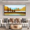 100% Hand-Painted Original Oil Painting Wave Painting Textured Painting Room Decor Realism Painting Traditional Realistic Landscape Wall Art 96X48 Unframed view 2