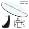 KDLKCT6 Tempered Glass Table Top 38 45 50 55 60 65 75 80 cm,Clear Round Glass Top,Size Can Be Customized,Thick : 9mm/0.35inch,Polished Edges,Shatterproof,Helps Stabilize The Table view 3