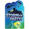 Amscan 9912578 - Kids Battle Royal Gamers Birthday Party Invitations - 8 Pack view 1