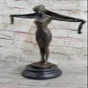 Demetre Chiparus Fan Dancer Bronze Sculpture Signed Art Deco D.H. Chiparus Sale view 2