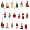 2-2.5-Inch Mini Christmas Shape Glass Ornaments, 18 Piece Set view 3