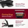 Elite Gourmet EPN-2976# 2-in-1 Nonstick Panini Press & Indoor Grill, Opens 180-Degree Gourmet Sandwich Maker, Floating Hinge Fits All Foods, Contact Grill with Removable Grease Tray view 2
